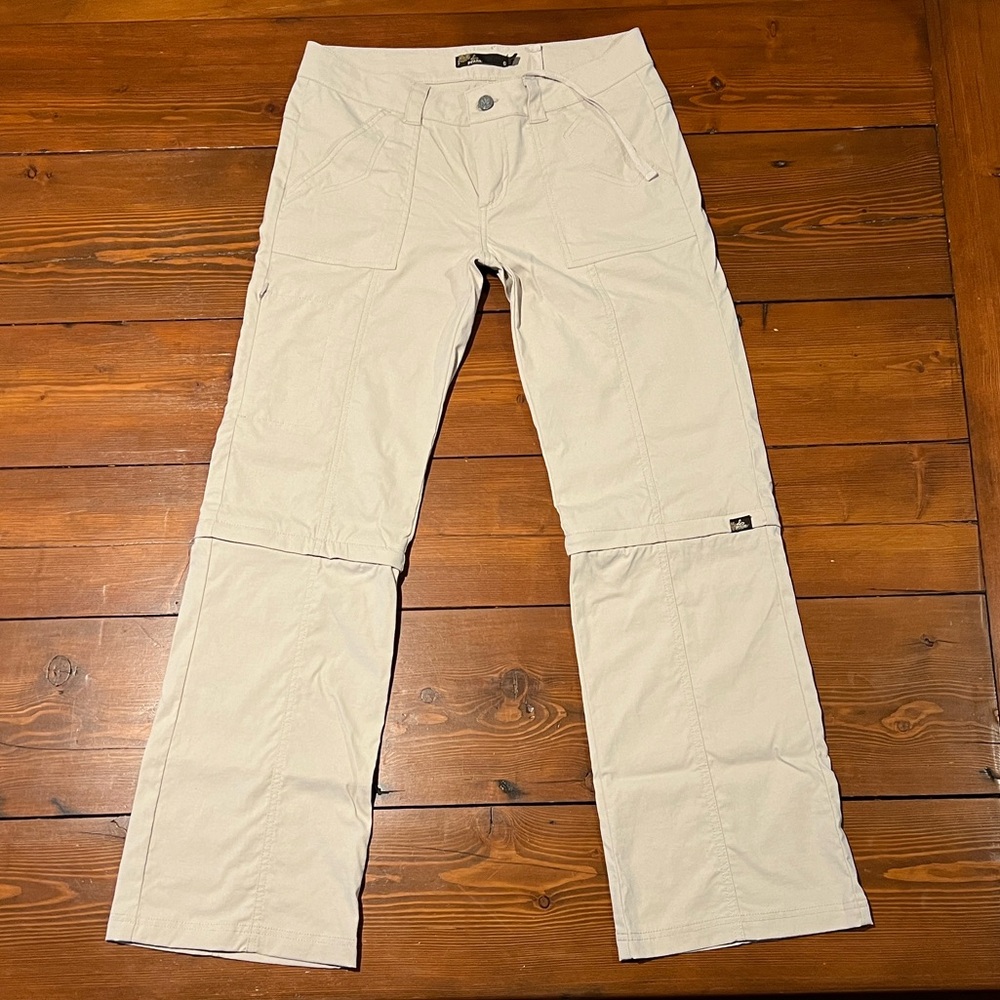NWOT Prana - Cream Zip Off Hiking Outdoor Pants - Size 6